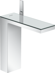 Смеситель для раковины/умывальника Axor MyEdition 230, однорычажный, фиксированный излив, длина излива 19.6 см, керамический, латунь, цвет зеркальный хром, со сливным клапаном Push-Open