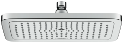 Верхний душ Hansgrohe Croma E 280 1jet, настенный/потолочный, прямоугольный, с 1 режимом: RainAir, размер 28х17 см, латунь, цвет хром