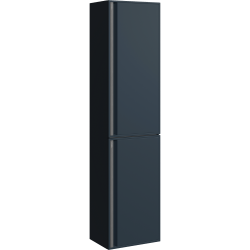 Пенал Aqwella Pure-35 140х35х25 см подвесной, (правый/левый/универсальный), с дверцами/двустворчатый, с полками, цвет серый, в ванную комнату 