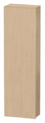 Пенал Duravit DuraStyle, 40x24x180 см, подвесной, (левый), с дверцей, с полкой, со стеклянными полками, цвет: натуральный дуб, в ванную комнату