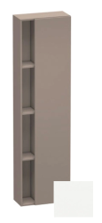 Пенал Duravit DuraStyle, 50x24x180 см, подвесной, (правый), с дверцей, с закрытыми/открытыми полками, цвет: базальт/белый матовый, в ванную комнату