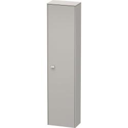 Пенал Duravit Brioso R, 27х19,6х133,1 см, подвесной/напольный, (правый), с дверцей/одностворчатый, с полками, со стеклянными полками, цвет: бетонно-серый, в ванную комнату