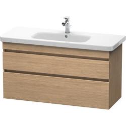 Тумба под раковину для консоли/столешницы Duravit Ketho 100х55х49,6 см, подвесная, ДСП, цвет: дуб европейский, 2 выдвижных ящика, для встраиваемой сверху раковины, прямоугольная