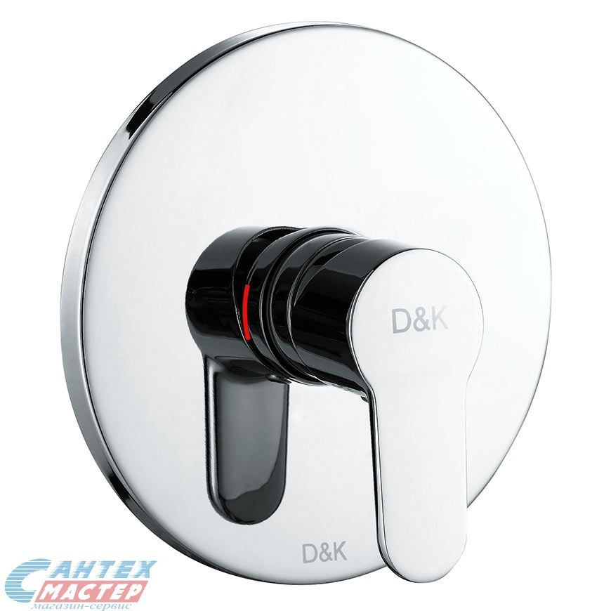 Смеситель для ванны D&K Marx Rhein однорычажный встраиваемый хром DA1394601