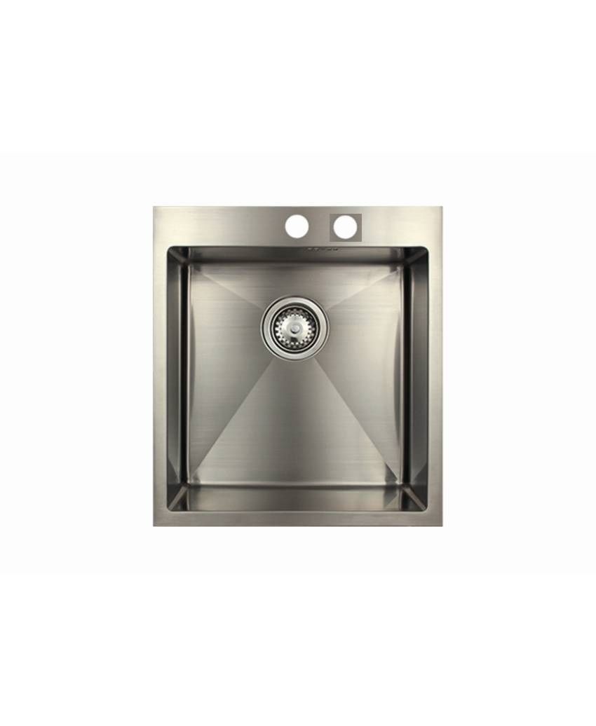 Мойка Seaman Eco Marino 45х50х20 см врезная, сатин, нержавеющая сталь, клапан-автомат, прямоугольная SMB-4550S.B