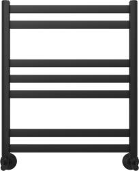 Полотенцесушитель Aquatek Сириус водяной П7 500х600 мм черный муар, нержавеющая сталь, лесенка, подключение нижнее