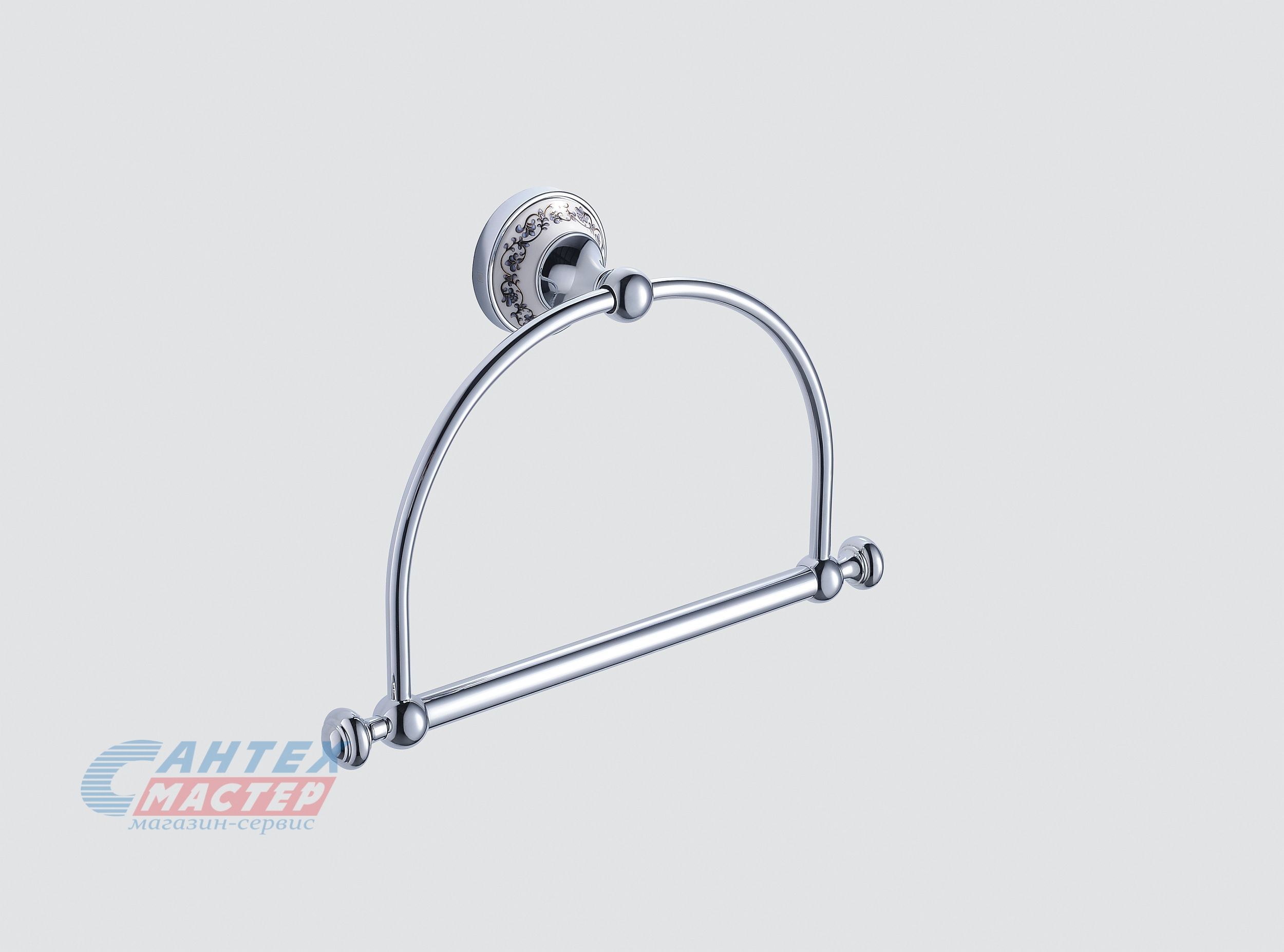 Полотенцедержатель Zeegres Class кольцо хром/керамика 27105301