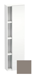 Пенал Duravit DuraStyle, 50x24x180 см, подвесной, (правый), с дверцей, с закрытыми/открытыми полками, цвет: белый матовый/базальт, в ванную комнату