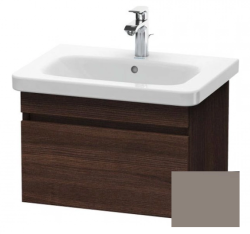 Тумба под раковину для консоли/столешницы Duravit DuraStyle 80х47,8х51,2 см, подвесная, ДСП, цвет: каштан темный/базальт, 1 выдвижной ящик, прямоугольная