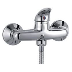 Смеситель для ванны/душа LEDEME L2038-B настенный, однорычажный, без излива, силумин, цвет хром
