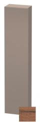 Пенал Duravit DuraStyle, 40x24x180 см, подвесной, (левый), с дверцей, с полкой, со стеклянными полками, цвет: орех/базальт, в ванную комнату