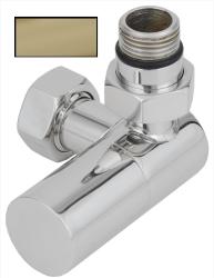 Вентиль Сунержа 3D правый цилиндр G 1/2" НР х G 3/4", цвет матовая шампань