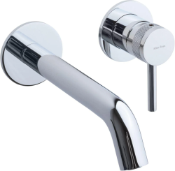 Смеситель для раковины/умывальника Allen Brau Priority 2.0 встраиваемый, однорычажный, неповоротный, латунь, длина излива 184 мм, керамический, цвет хром