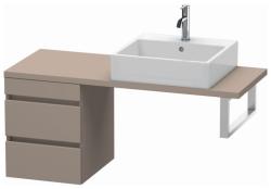 Тумба/шкафчик для консоли/столешницы Duravit DuraStyle под раковину 40х54,8х51,2 см, подвесная, ДСП, цвет: базальт, 2 выдвижных ящика, прямоугольная