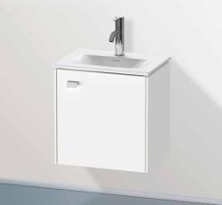 Тумба под раковину Duravit Brioso, 44х31х44,4 см, подвесная, с распашной дверцей, ДСП, цвет: белый матовый, шкафчик навесной, прямоугольная, правая, в ванную комнату