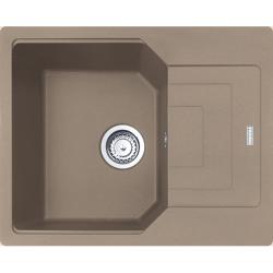 Мойка кухонная Franke URBAN UBG 611-62, 62х50 см, врезная, искусственный гранит (Fragranite+), прямоугольная, цвет миндаль, без отверстия под смеситель, с крылом, оборачиваемая, левая/правая, слив-перелив, врезная в столещницу, для кухни