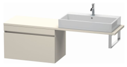 Тумба/шкафчик для консоли/столешницы Duravit DuraStyle под раковину 80х54,8х51,2 см, подвесная, ДСП, цвет: серо-коричневый, 1 выдвижной ящик, прямоугольная