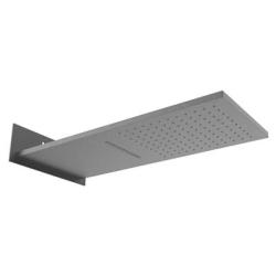 Верхний душ Raglo R452.01.09 прямоугольная, 2 режима, размер 553х270х100 мм, нержавеющая сталь, цвет графит, для душа/ванной, на стену/на потолок