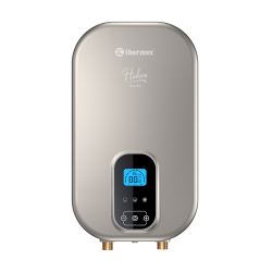 Водонагреватель Thermex Hudson 7000 проточный, электрический, 7 кВт, 260х125х495 мм, 230 В, (цвет серый, плоский), (бойлер, водогрей), нагрев