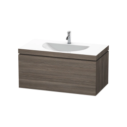 Тумба под раковину для консоли/столешницы Duravit L-Cube 82х47,7х40 см, подвесная, ДСП, цвет: серо-коричневый, 1 выдвижной ящик, прямоугольная