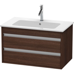 Тумба под раковину для консоли/столешницы Duravit Ketho 80х55х42,6 см, подвесная, ДСП, цвет: каштан темный, 1 выдвижной ящик, для встраиваемой снизу раковины, прямоугольная