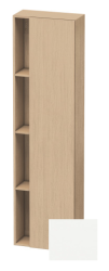 Пенал Duravit DuraStyle, 50x24x180 см, подвесной, (правый), с дверцей, с закрытыми/открытыми полками, цвет: натуральный дуб/белый матовый, в ванную комнату