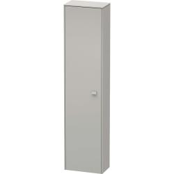 Пенал Duravit Brioso L, 27х19,6х133,1 см, подвесной/напольный, (левый), с дверцей/одностворчатый, с полками, со стеклянными полками, цвет: бетонно-серый, в ванную комнату