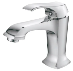 Смеситель для раковины/умывальника Accoona, однорычажный, неповоротный, керамический, длина излива 135 мм, латунь, цвет хром