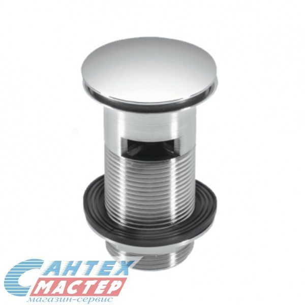 Донный клапан для раковины Click Clack McAlpine 1 1/4" с переливом хром сатиновый CW60-SC