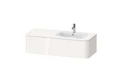 Тумба под раковину для консоли/столешницы Duravit Happy D.2 Plus 130х55х35,4 см, подвесная, ДСП, цвет: белый глянец, 1 выдвижной ящик, для накладной раковины, прямоугольная, правая
