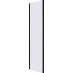 Боковая панель/душевая перегородка RGW Z-050-4B, 70х150 см, прозрачное стекло, профиль черный, правая/левая, плоская (панель), из закаленного (прозрачного) стекла, (ограждение без поддона) стеклянная, правостороннее/левостороннее, универсальное