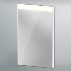 Зеркало Duravit Brioso, 42х70х4,5 см с LED/ЛЕД-подсветкой, прямоугольное, подвесное/настенное, цвет рамы: белый матовый, сенсорный выключатель, диммер, для ванной