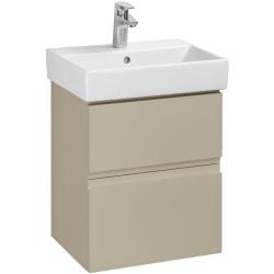 Тумба под раковину Roca Oleta 50 46х37,4х54,8 см, капучино, подвесная, 2 выдвижных ящика A857638515