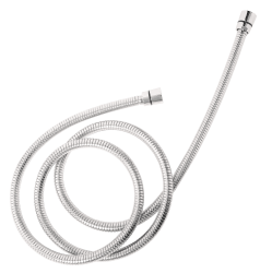 Шланг для душа Deante 150 см, 1/2” и 1/2” , цвет: хром, для душа/лейки/ванны, в металлической/стальной оплетке, без лейки