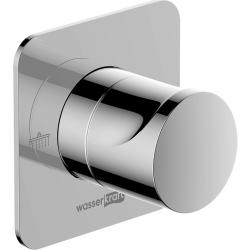 Переключатель потоков WasserKRAFT Weida, на 2 выхода, для душа, встраиваемый (скрытый) монтаж, латунь, цвет: хром