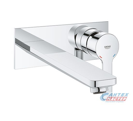 Смеситель для раковины Grohe Lineare New встраиваемый, однорычажный, излив длинный, длина 207 мм, керамический, латунь, цвет хром, хромированный