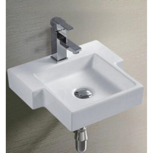 Раковина GID N9320 39,5х8х35,5 подвесная, нестандартная , керамическая/фарфоровая, цвет белый, с отверстием под смеситель, без слива-перелива