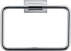 Полотенцедержатель Duravit Karree, кольцевой, одинарный, настенный, неповоротный, 20х14,2 см, металлический, форма прямоугольная, для полотенец, в ванную/туалет/душевую кабину, цвет хром, к стене