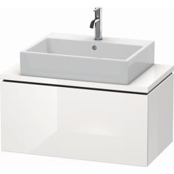 Тумба под раковину для консоли/столешницы Duravit L-Cube 82х47,7х40 см, подвесная, ДСП, цвет: белый глянец, 1 выдвижной ящик, прямоугольная