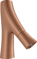 Смеситель для раковины Axor Starck Organic 50, для холодной воды, одновентильный, фиксированный излив, длина излива 10,9 см, керамический, латунь, цвет: шлифованное красное золото, без сливного набора