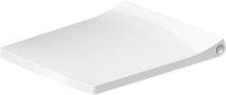 Cиденье для компактного унитаза DURAVIT Viu 37,1x43,3x6,3 см, дюропласт, цвет: белый, петли нержавеющая сталь, с крышкой, съемное, с микролифтом, прямоугольное