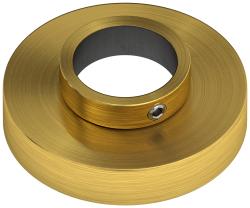 Отражатель Сунержа TUBE 1/2", диаметр 21.3 мм, нержавеющая сталь, цвет состаренная латунь, для полотенцесушителей, глубокий, с прямыми гранями