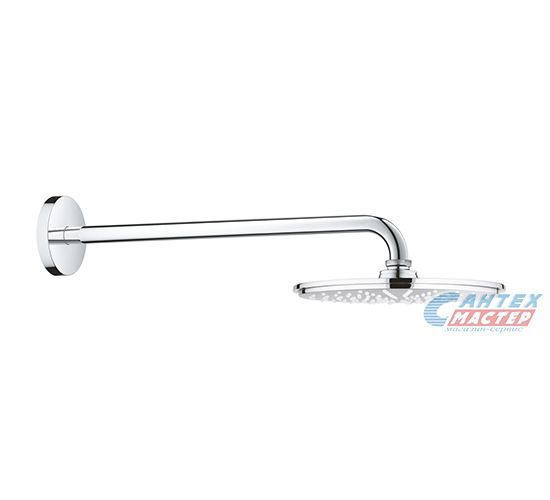 Верхний душ Grohe Rainshower Cosmopolitan 210 с душевым кронштейном хром 26171000