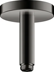 Потолочное подсоединение для верхнего душа Axor ShowerSolutions, удлинение 23 см, цвет: полированный черный хром, латунный для душа/ванной/душевой кабины, на потолок, кронштейн, наружний монтаж