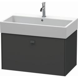 Тумба/шкафчик для консоли/столешницы Duravit Brioso под раковину 82х48х44,2 см, подвесная, ДСП, цвет: графит матовый, 1 выдвижной ящик, прямоугольная