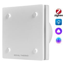 Вентилятор вытяжной Royal Thermo Calipso RAFC 120 White 55 м2, 15 Вт ABS пластик, осевой, квадратный, цвет белый