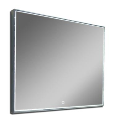 Зеркало Континент "Sting Led", 70х50 см, с LED/ЛЕД-подсветкой, цвет рамы: серебро, прямоугольное, выключатель сенсорный, для ванны, навесное/подвесное/настенное