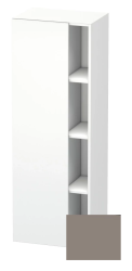 Пенал Duravit DuraStyle, 50x36x140 см, подвесной, (левый), с дверцей, с закрытыми/открытыми полками, цвет: белый матовый/базальт, в ванную комнату