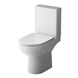 Унитаз-компакт Am.Pm Spirit V2.0 Flash Clean, БЕЛЫЙ, горизонтальный (прямой) выпуск, напольный, безободковый, с быстросьемным сиденьем микролифт