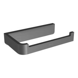 Держатель для туалетной бумаги Lemark Smooth Line без крышки, цвет графит матовый, 150 мм настенный, латунь, открытый, для туалета/ванной 9726009